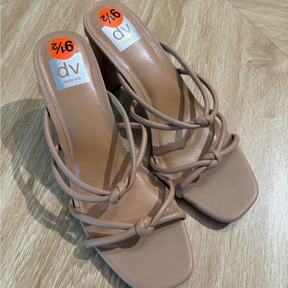 Dolce Vita Women's Nude Strappy Heels